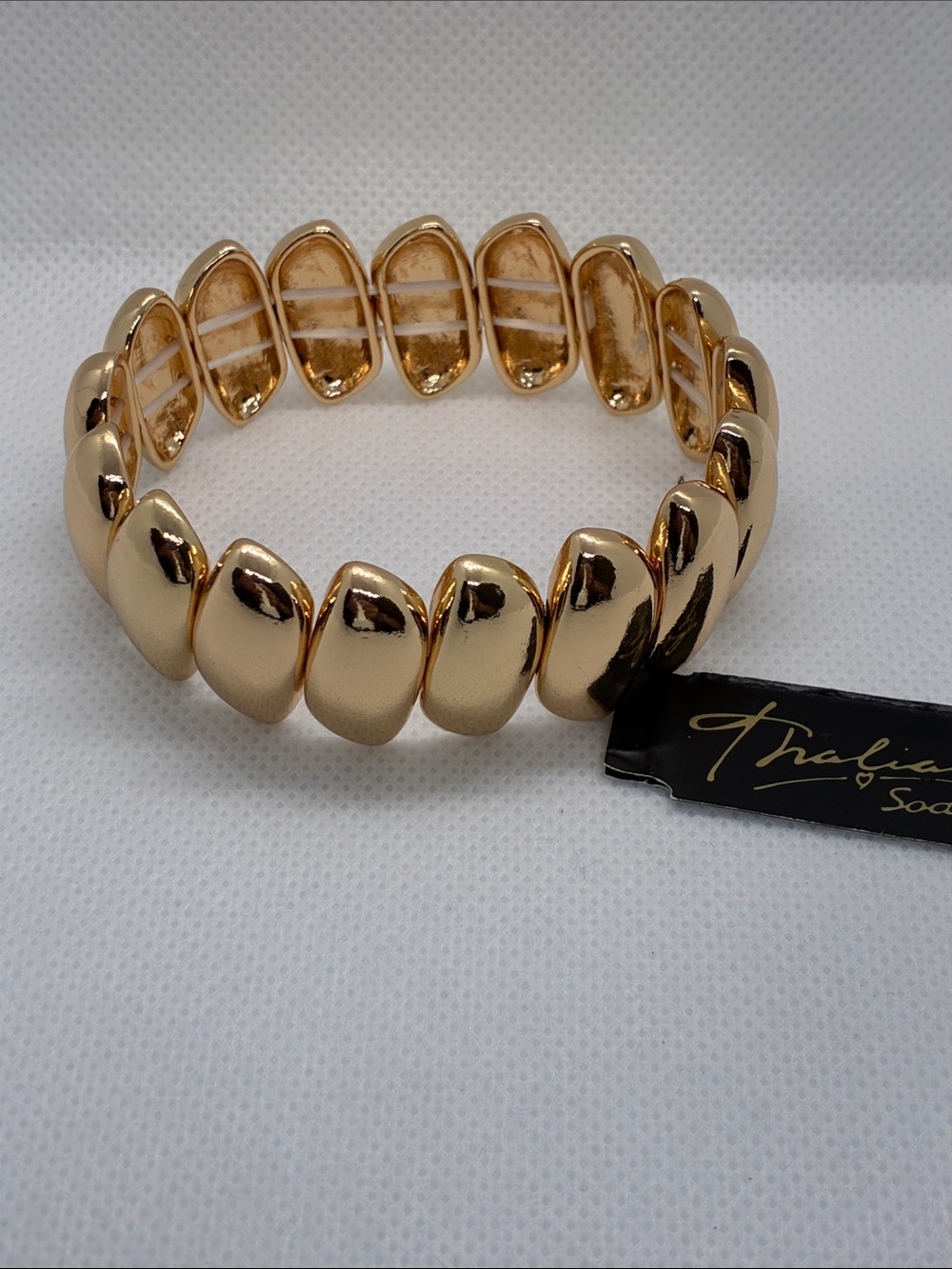 3For$20 Thalia Sodi Thalian Polished Gold Dome Stretch Bracelet